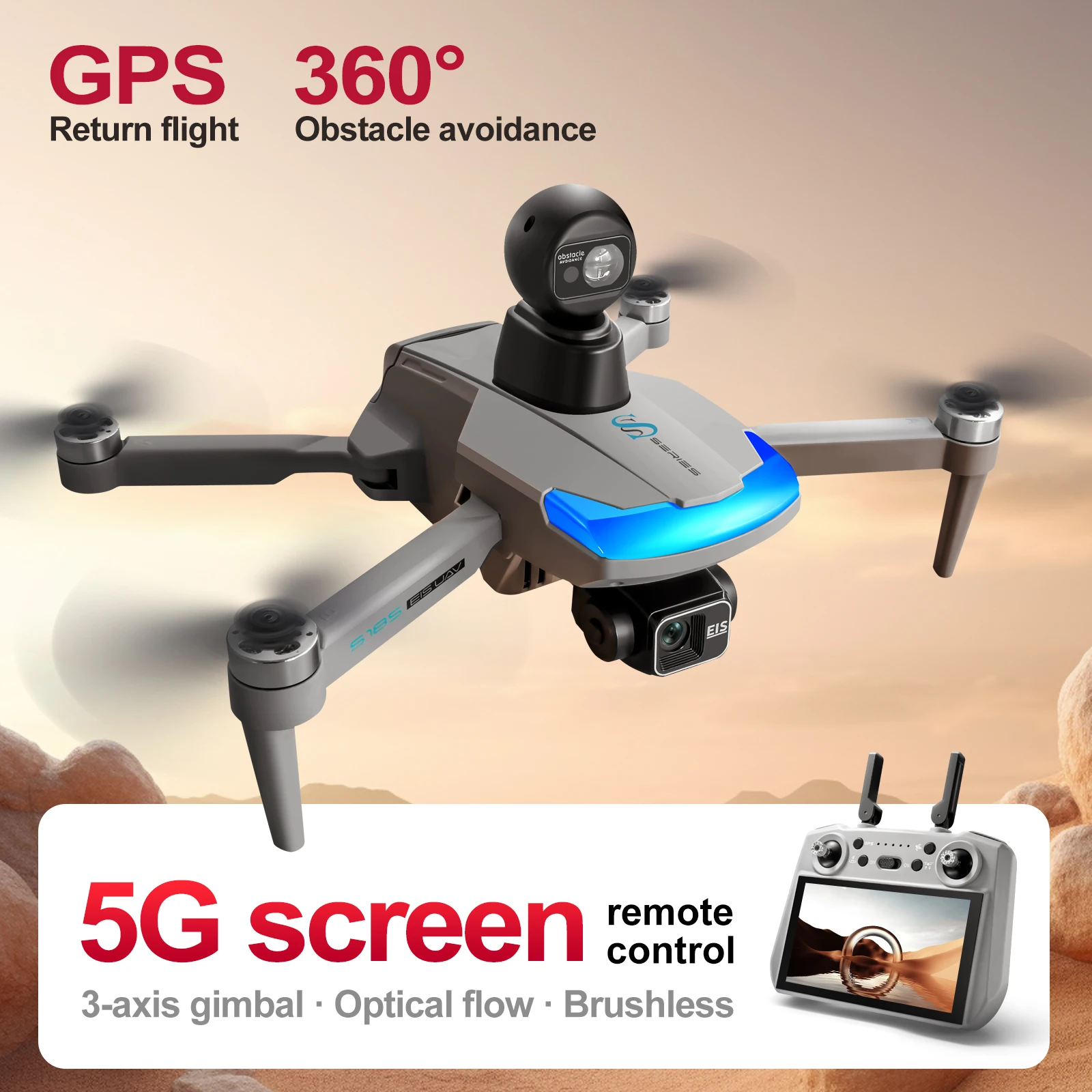 Drone Photogrammetry - S185 Profesyonel Drone 2.7K HD Çift