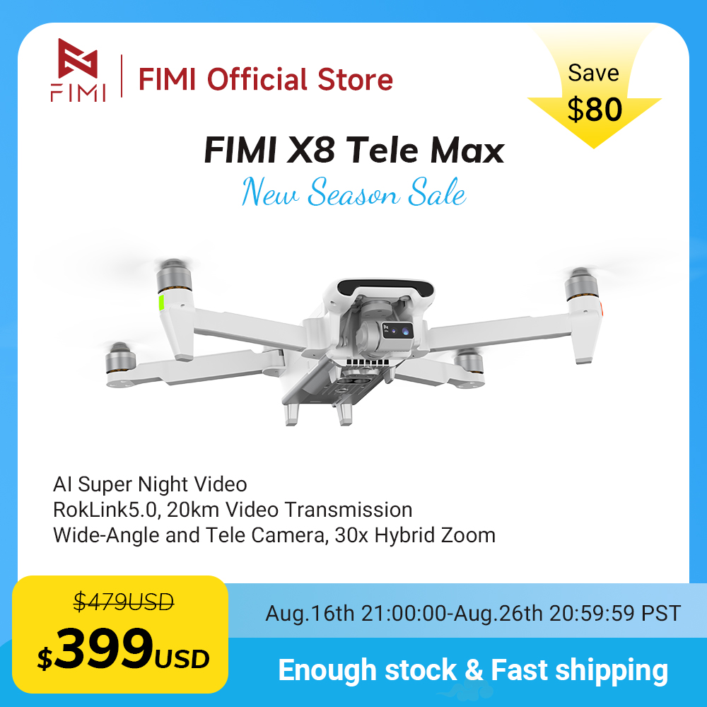 Drone Thermal Imaging - FIMI X8 Tele Max Drone 1/2