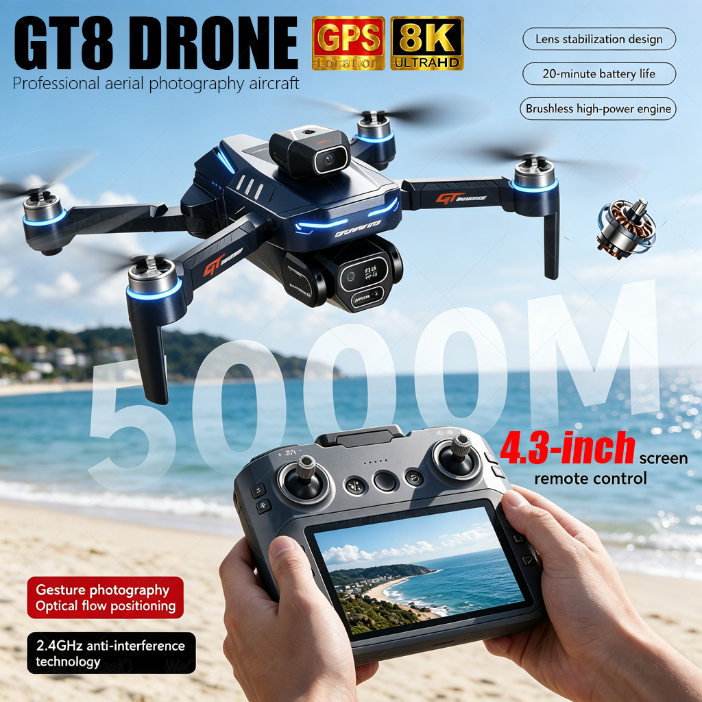 YENİ GT8 HD RC Drone 4K Profes - Drone Photogrammetry incelemesi ve fiyatı