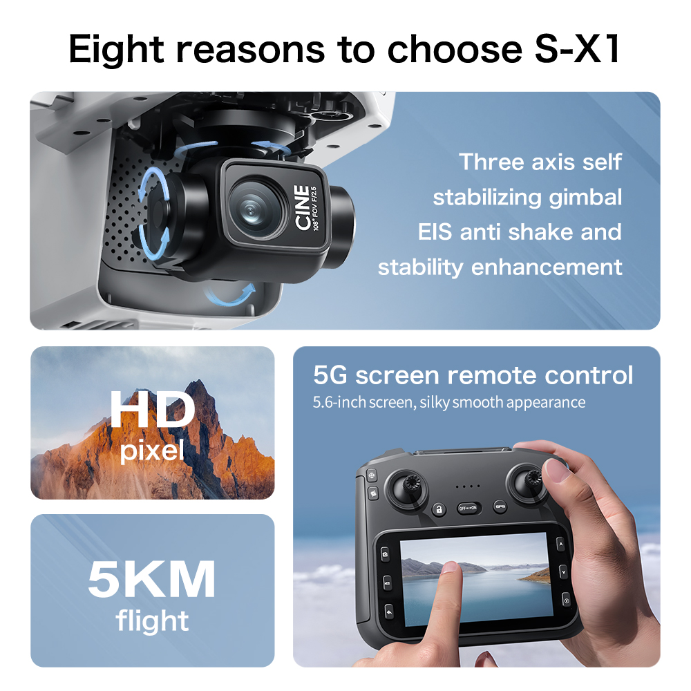 Orijinal S-X1 Drone 8K HD Prof - Drone Photogrammetry incelemesi ve fiyatı