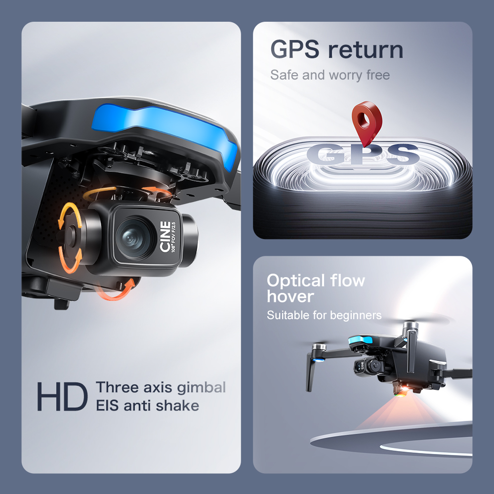 Orijinal S-X1 GPS Drone 8KHD p - Drone Photogrammetry incelemesi ve fiyatı