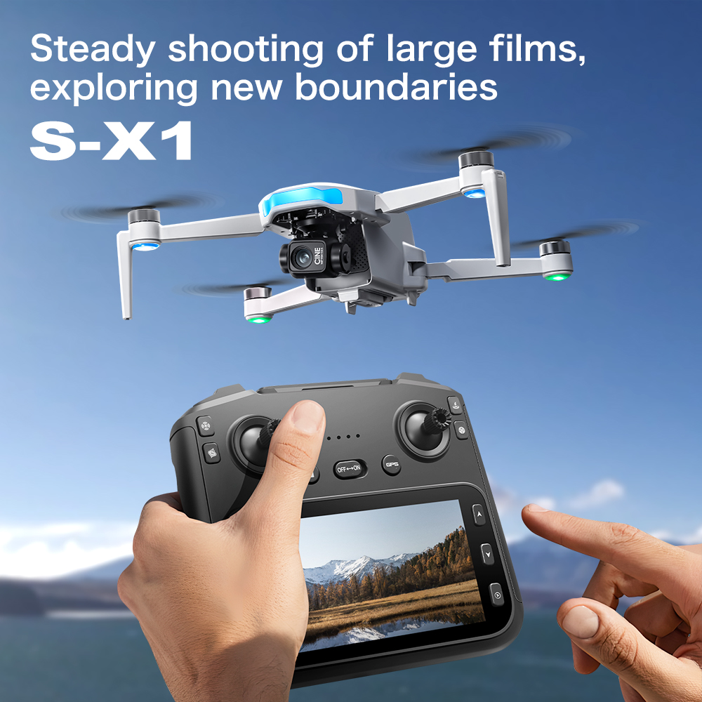 Orijinal S-X1 GPS Drone 8KHD p - Drone Photogrammetry incelemesi ve fiyatı